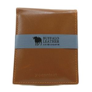Other Buffalo Leather Bifold Wallet Camel Leather Short Wallet